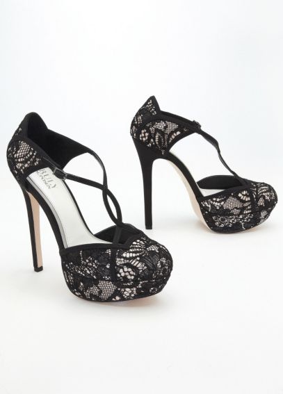metronome lace platform heels