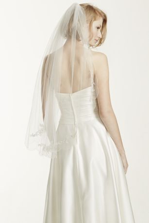 david's bridal scalloped crepe