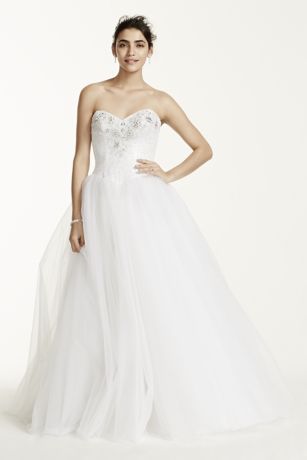 david's bridal tulle ball gown