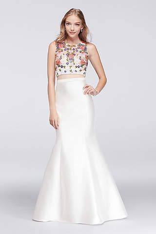 Two Piece Prom Dresses & Crop Top Prom Dresses | David's Bridal