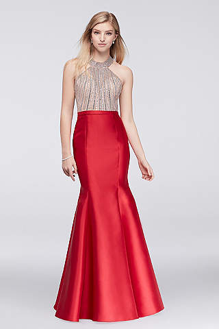 Red Prom Dresses: Long &amp- Short Lengths - David&-39-s Bridal