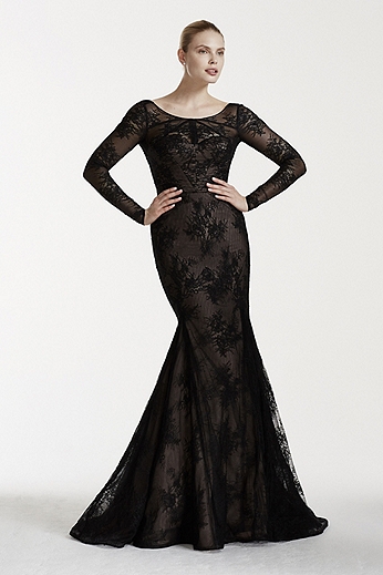 Long Black Mermaid Prom Dresses