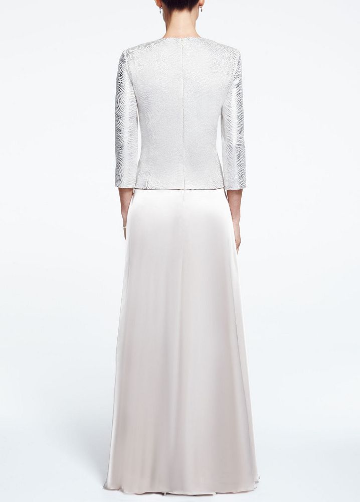 david's bridal two piece wedding dress