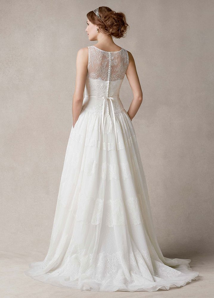 Melissa Sweet Sleeveless Ball Gown Wedding Dress with