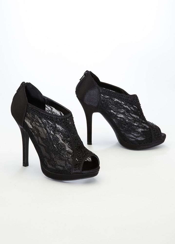 lace high heel shootie david s bridal wedding bridesmaid shoes lace high heel lace high heel shootie david s bridal wedding bridesmaid shoes lace high heel