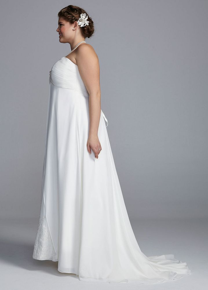 david's bridal a line gown
