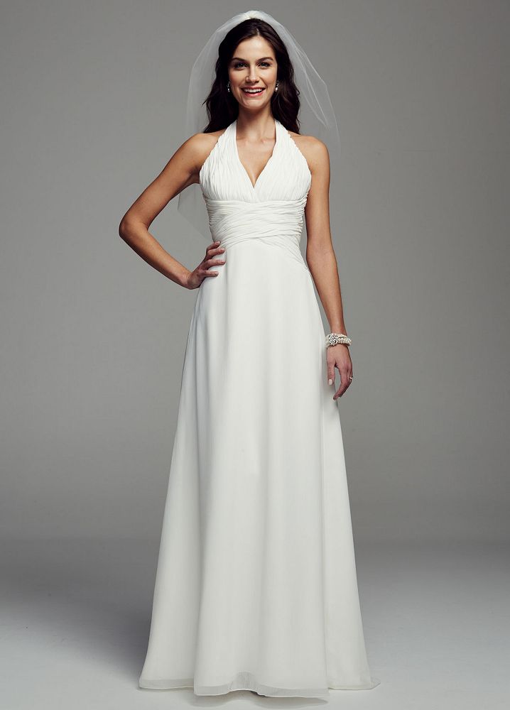 Top Chiffon Halter Wedding Dress  Check it out now 