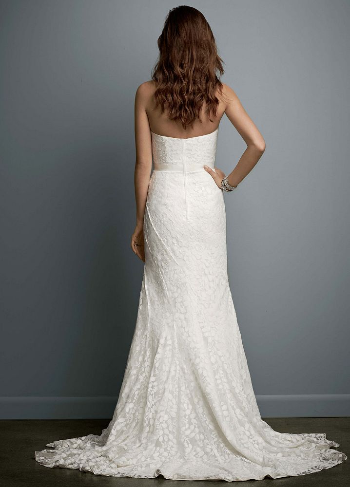 galina strapless wedding dress