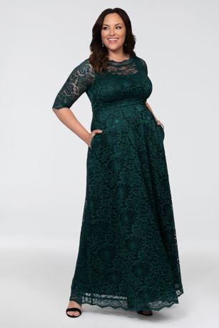 Teoretisk ubehagelig chance Leona Lace A-Line Plus Size Gown | David's Bridal