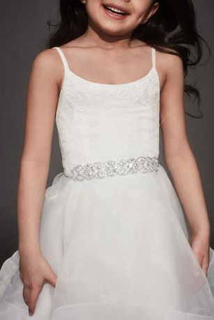 david's bridal sash flower girl