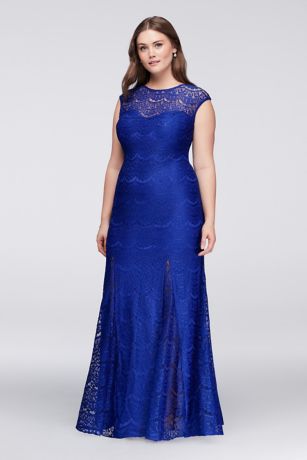 royal blue plus size dress cheap