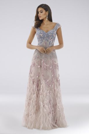 lara avery lace ball gown