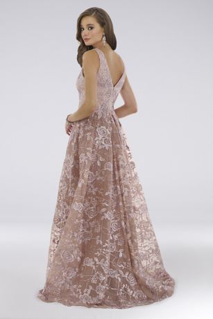 lara avery lace ball gown