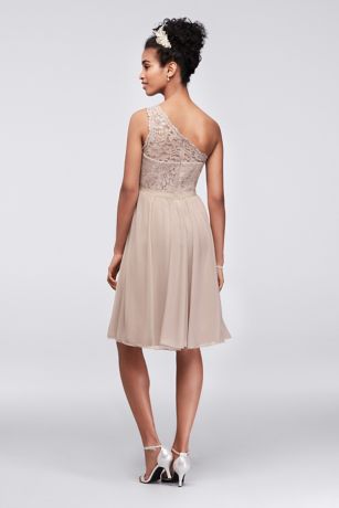 david's bridal black lace dress