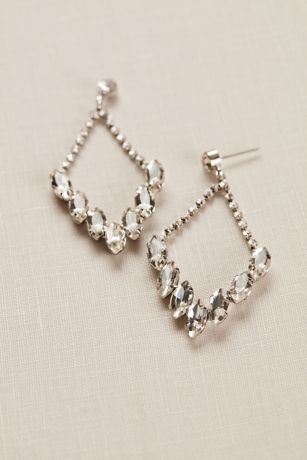 Crystal And Chain Chandelier Earrings David S Bridal - Crystal Chain Chandelier Earrings Crystal And Chain Chandelier Earrings David S Bridal - Crystal Chain Chandelier Earrings