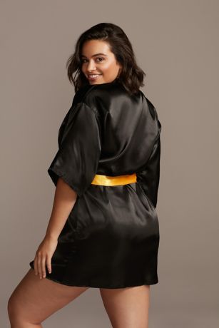Pittsburgh Steelers Crystal Embellished Satin Robe David S Bridal