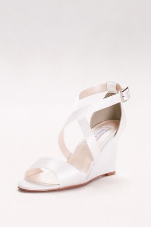 david's bridal wedge shoes