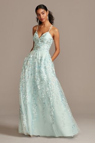 davids bridal light blue