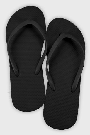 black flip flops