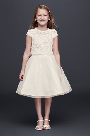 two piece flower girl dress