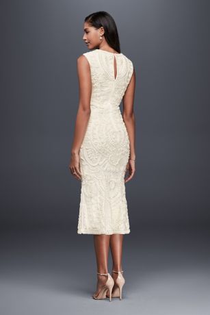 js collections soutache lace midi dress petite