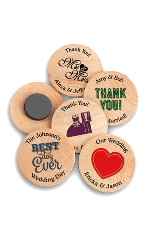 HEARTS WEDDING FAVORS MAGNETS ~ YOUR CHOICE OF COLORS 