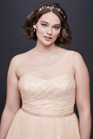 david's bridal flower dresses