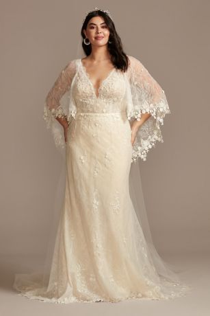 vintage lace plus size wedding dresses