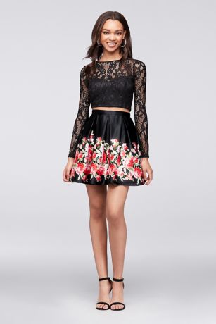 satin skirt and top set