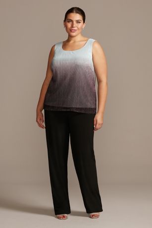 david's bridal white pant suits