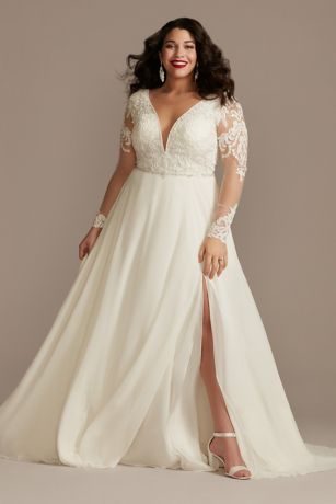 plus size tall wedding dresses