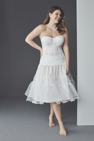 tea length bridal slip