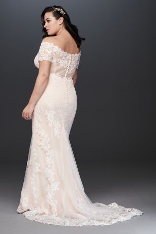 galina off the shoulder wedding dress