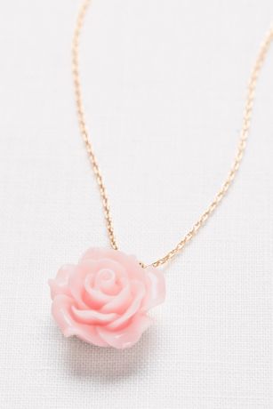 etsy flower girl necklace