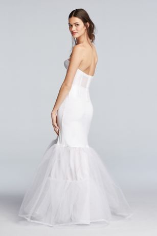 aline wedding dress slip