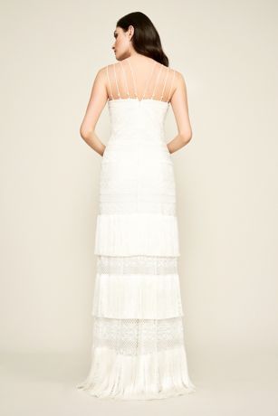 bridal gown fringe