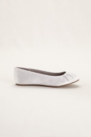 david's bridal lustrous ballet flats