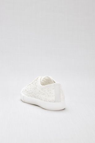 white lace wedding sneakers