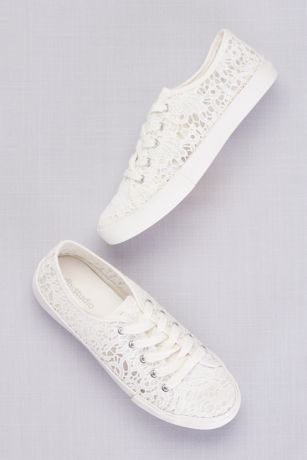 white lace wedding sneakers