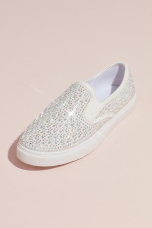 jeweled slip on sneakers