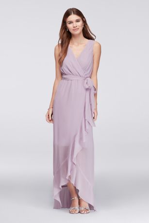 david's bridal wrap bridesmaid dress