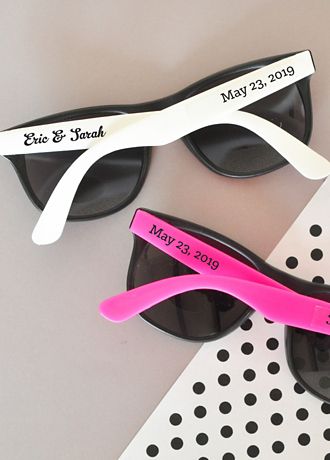 Personalized Wedding Sunglasses David S Bridal