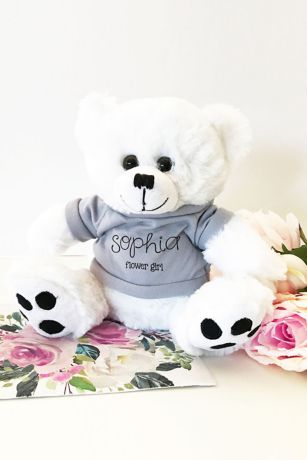 flower girl teddy bear gift