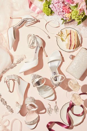 crystal and jewel embellished wedge sandals