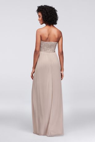 davids bridal biscotti dress