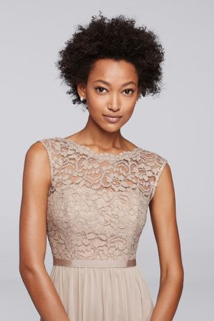 david's bridal lace bridesmaid