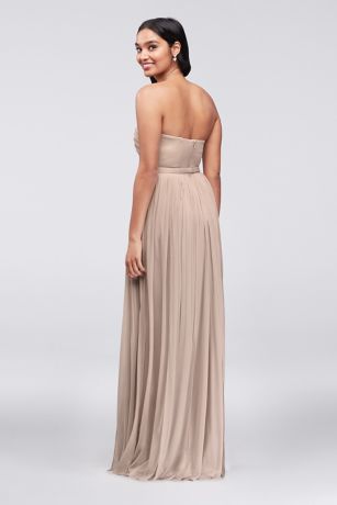 david's bridal long mesh style your way