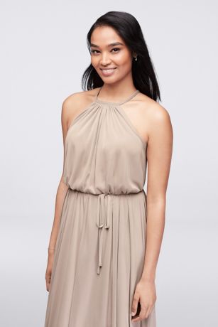 davids bridal biscotti dress