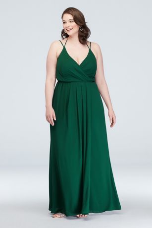 david's bridal green dress