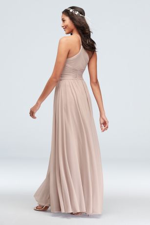 david's bridal biscotti dress